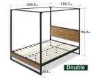 Zinus Ironline Metal & Wood Canopy Bed Frame 11