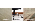 Marlow Chair Mat Carpet Hard Floor Protectors PVC Home Office Room Mats 120X90 - Clear