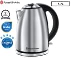 Russell Hobbs 1.7L Montana Kettle - Brushed Silver RHK142 video