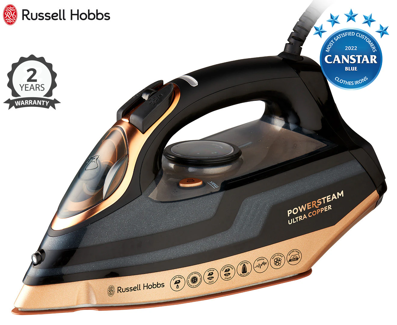 Russell Hobbs Powersteam Ultra Copper Iron