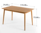 Zinus Mid-Century Natural Dining Table