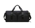 Gym Duffle Bag Dry Wet Separated Gym Bag Sport Duffle Bag Training Handbag-Black