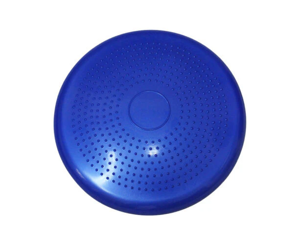 Yoga Cushion Wobble Stability Balance Air Disc Ankle Knee Strength Rehab Yoga - Blue