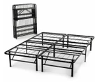 Zinus Black Metal Smartbase Folding Bed