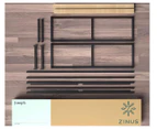 Zinus Joesph Modern Studio 45cm Industrial Platform Metal Bed Frame - Black