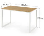Zinus Modern White Office Computer Desk - 140cm