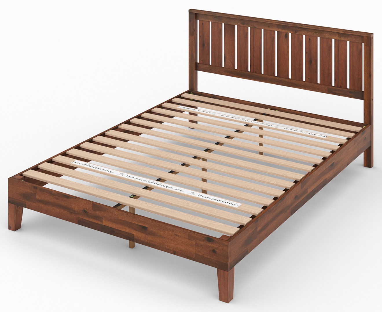 Zinus Deluxe Solid Wood Bed Frame Espresso Au 