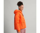 Kathmandu Heli Women's Down Puffer Anorak  Puffer Jacket  Jacket - Orange Alpenglow