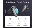 Torpedo True Wireless Bluetooth 5.0 Binaural Noise Cancelling Sports Earbud with Mic and Charging Case - White