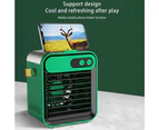 Rechargeable Portable Cooling Fan Mini Desktop Air Cooler - Gray
