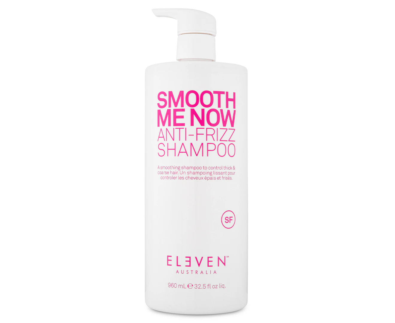 Eleven 960ml Smooth Me Now Anti-Frizz Hair Care Shampoo Coconut & Lime Scent