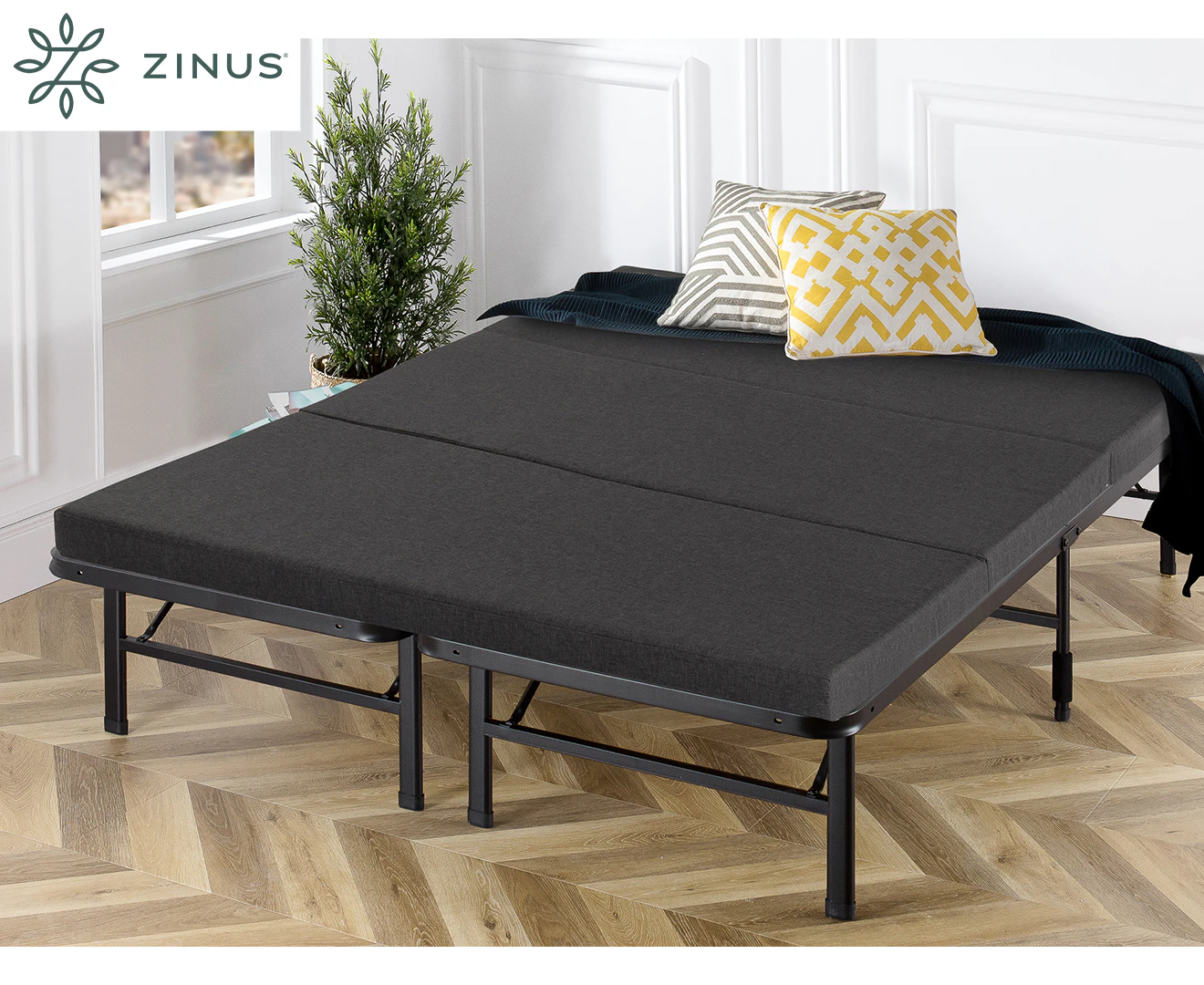 Zinus Trifold Folding Memory Foam Mattress Portable