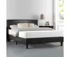 Zinus Faux Leather Upholstered Platform Bed w/ Wooden Slats