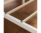 Zinus White Metal Bed Frame w/ Headboard & Footboard - Double