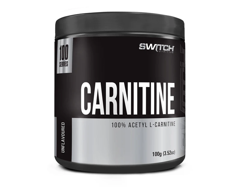 Acetyl L Carnitine by Switch Nutrition - 100 Serves - Unflavoured