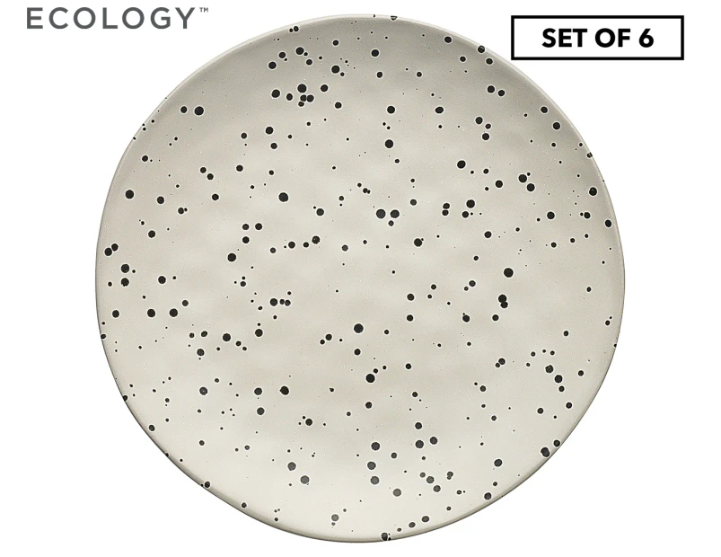 6 x Ecology 20cm Speckle Side Plates - Polka