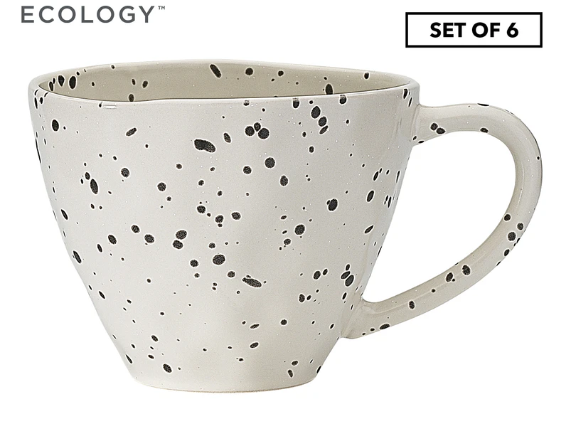 6 x Ecology 380mL Speckle Mugs - Polka