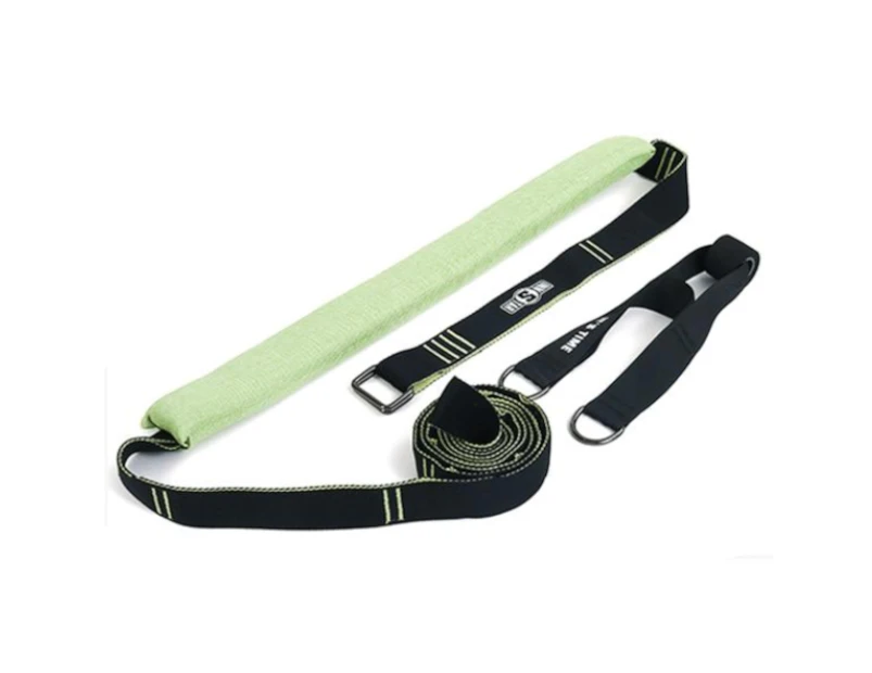 Yoga Waist Back Stretch Band Door Anchor Pilates Stretching Flexibility Accessory - Green