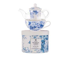 Ashdene 280mL Provincial Garden Tea For One Set - Blue/White