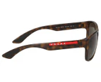 Prada Unisex Square Sunglasses - Shiny Demi Havana/Brown