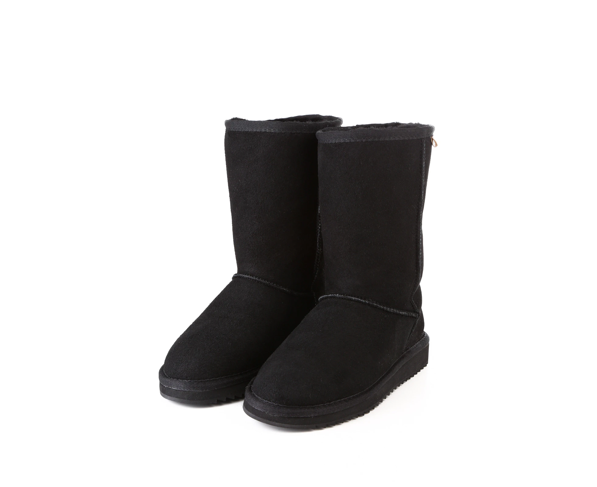 UGG Boots 4/5or3/4 Premium Australian Shearing Sheepskins Grip-sole Unisex - Black