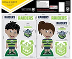 Canberra Raiders NRL Boy Girl Logo Decal Stickers