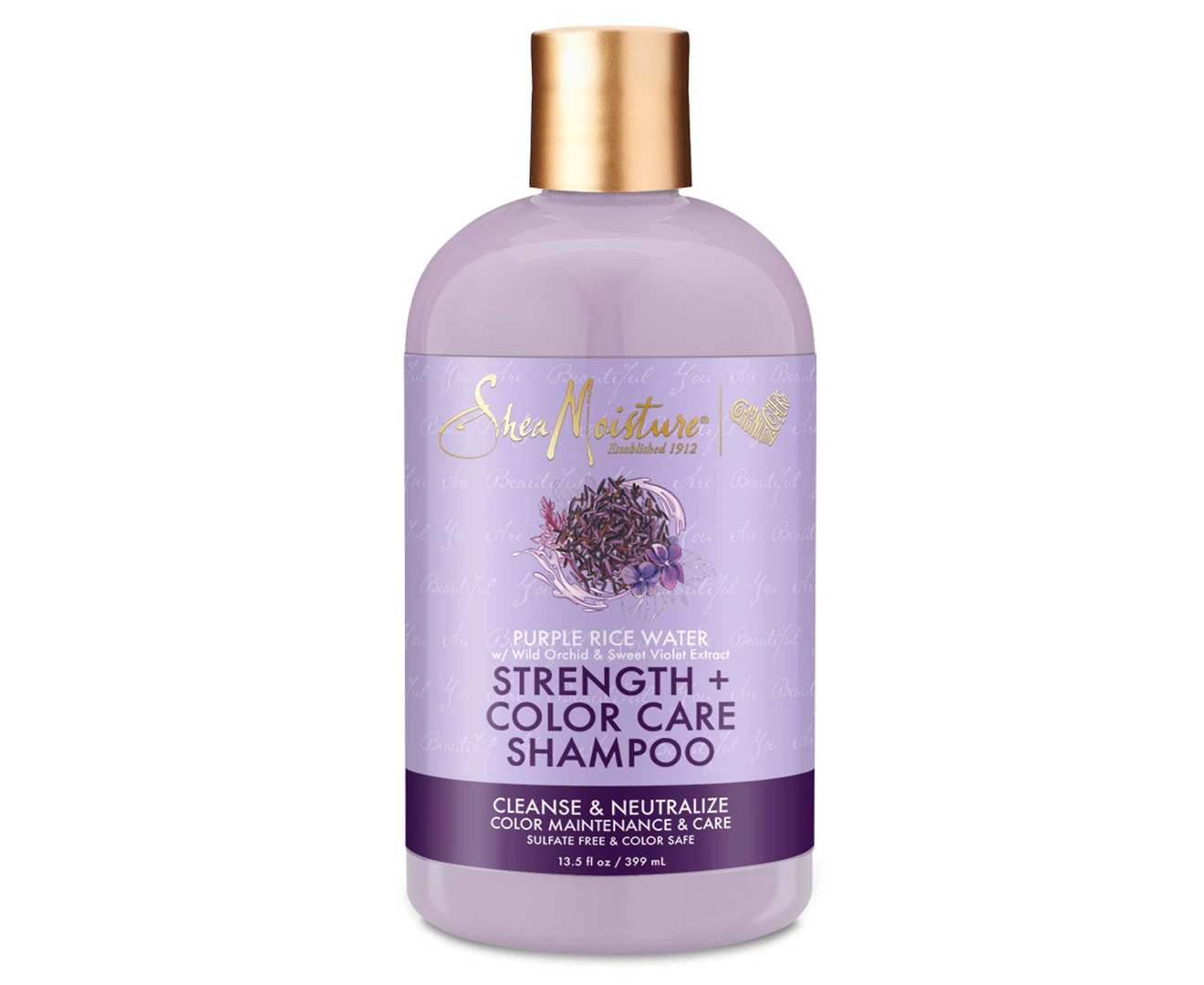 Shea Moisture Shampoo with Purple Rice Water, Wild Orchid & Sweet Violet Extract 399mL