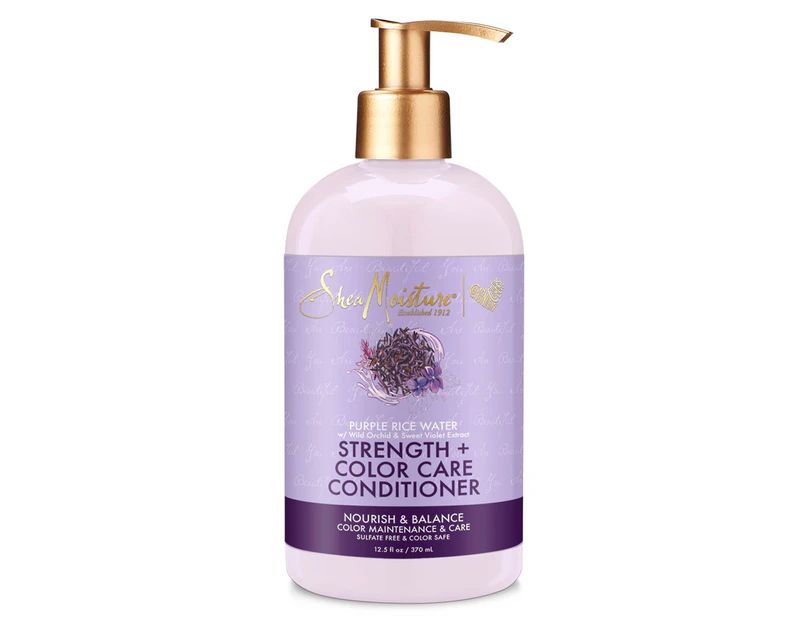SheaMoisture Purple Rice Water Strength+ Colour Care Conditioner 370ml