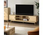 Artiss TV Cabinet Entertainment Unit Storage Cabinets Rattan Wooden 180CM