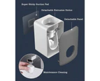 Bestier 2 PCS Automatic Toothpaste Dispenser Wall Mount Bathroom Accessories with Sticky Suction Pad-DarkGrey