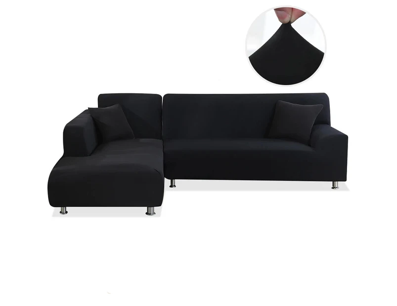 Elastic Universal Sofa Slipcover-Black