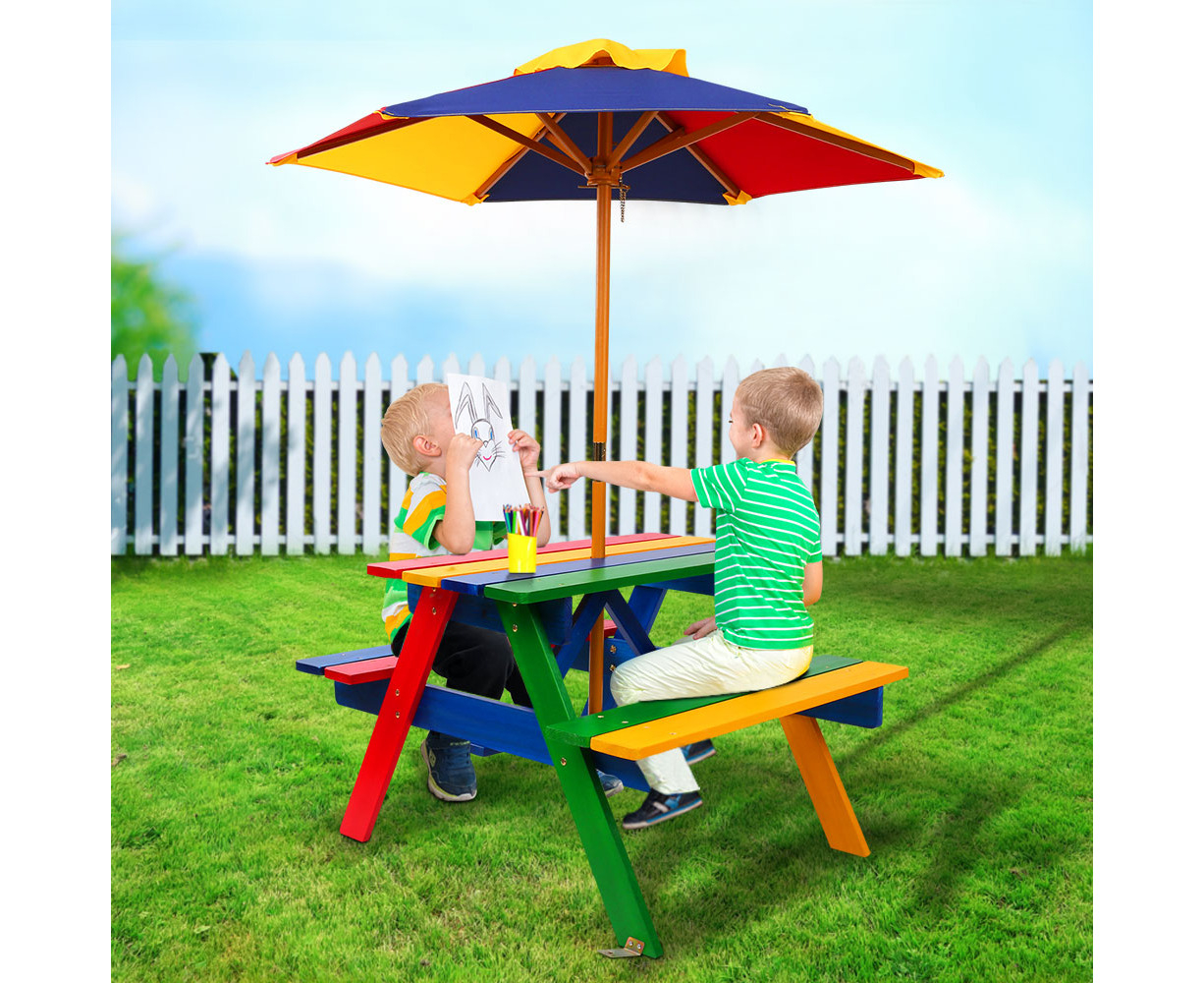 Kids outdoor best sale table chairs