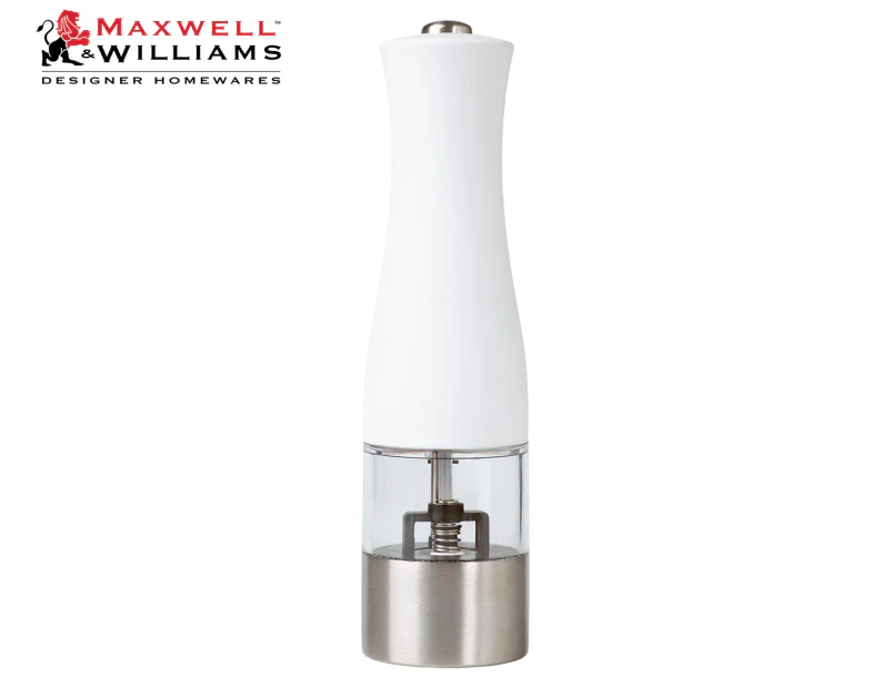 Maxwell & Williams 21cm Cosmopolitan Electric Salt/Pepper Mill - White