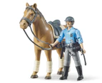 Bruder 1:16 Police Horse w/ Mounted Policeman Toy