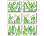 Cinnamon Placemats Cork Backed Set of 6 Cacti Garden 30 x 23cm