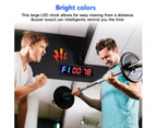 TODO 1.5" Digital Countdown Timer LED Interval Timer Clock Remote crossfit Gym MMA Fitness