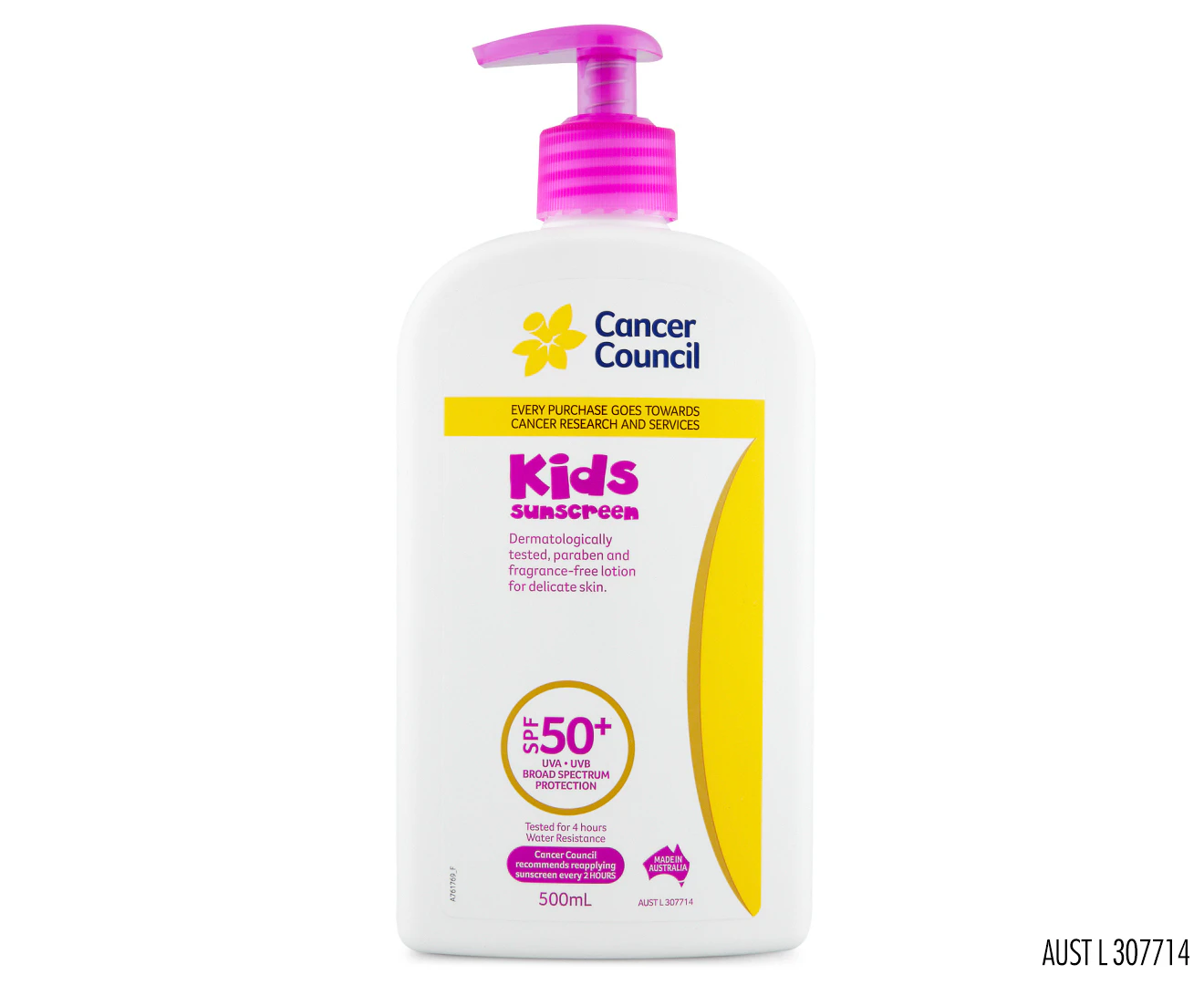 Cancer Council Kids Sunscreen SPF50+ 500mL