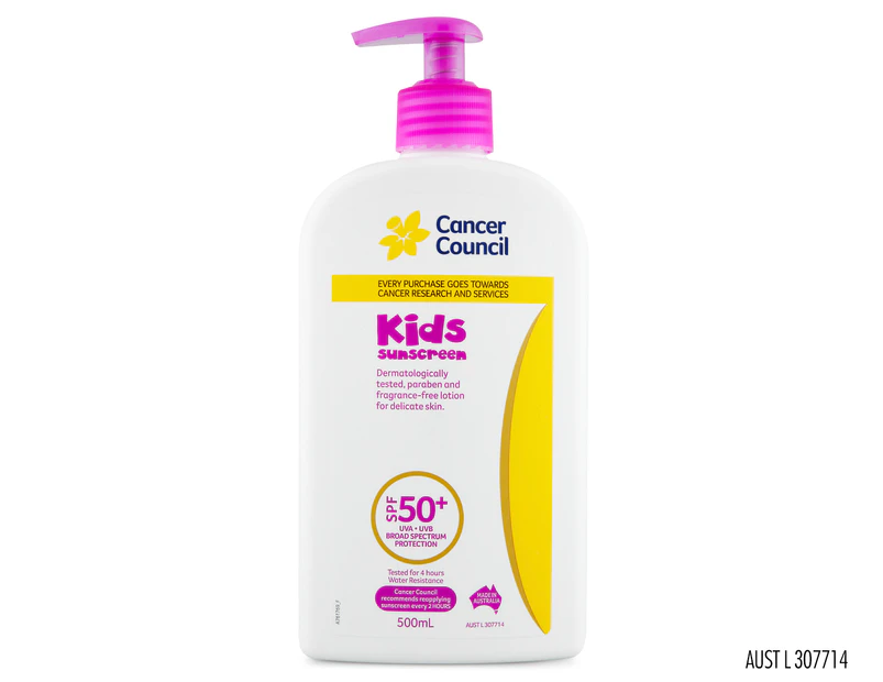 Cancer Council Kids Sunscreen SPF50+ 500mL