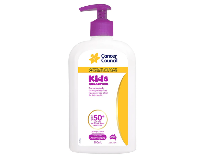 Cancer Council SPF50+ Kids Sunscreen 500mL