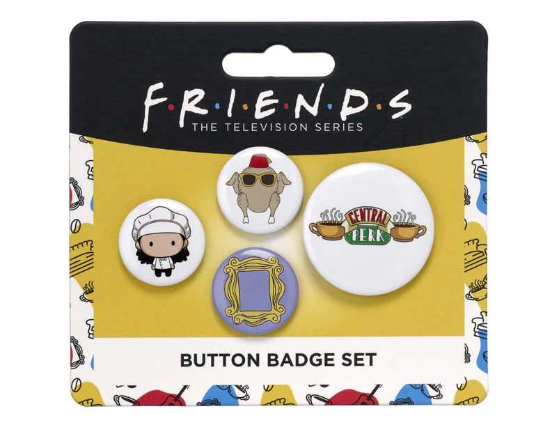 Friends Button Badge (Set of 4) - Monica