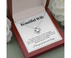 Love Knot Necklace For Wife - The Day I Met You - Sterling Silver