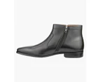 Florsheim Belgrade Men's Plain Toe Zip Boot Shoes - BLACK