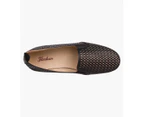 Florsheim Andres Women's Plain Toe Slip On Shoes - BLACK