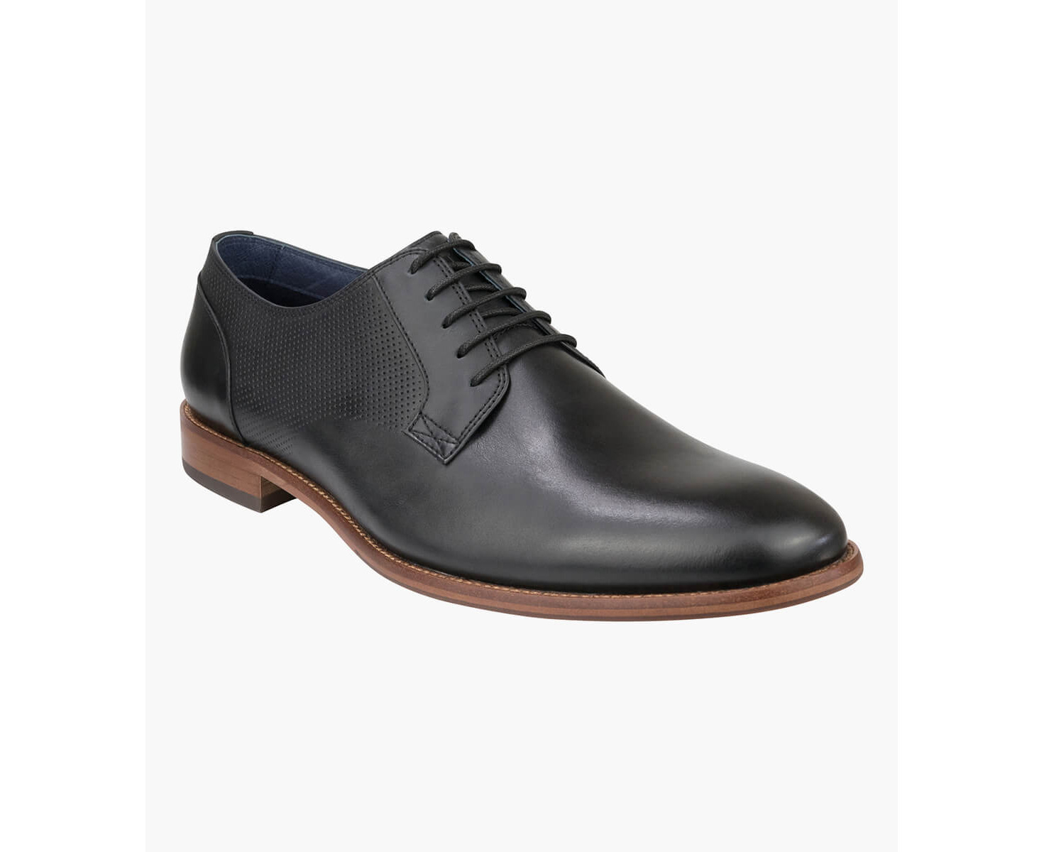 Florsheim Flex Perf Men's Plain Toe Derby Shoes - BLACK | Catch.com.au