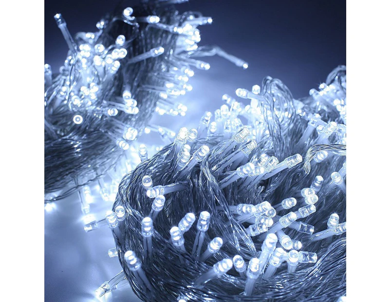 300LED 50M Waterproof Christmas Fairy String Lights For Wedding Garden Party Cool White - White