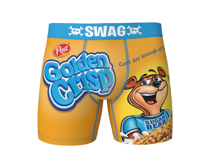 Post Golden Crisp Cereal Box Style Swag Boxer Briefs