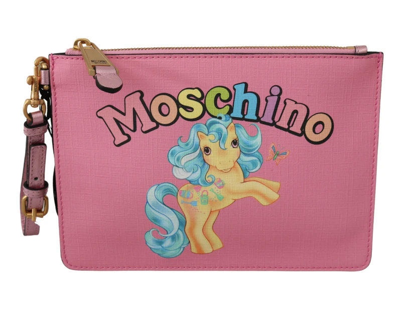 Moschino Pink My Little Pony Women Hand Purse Clutch Bag Women Accessories