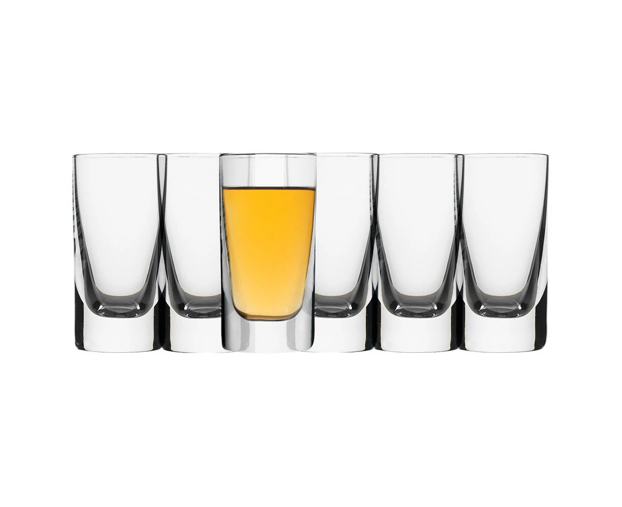 6pc Ecology Classic 50ml Shot Glass Crystalline Glasses Liquor Glassware Set CLR