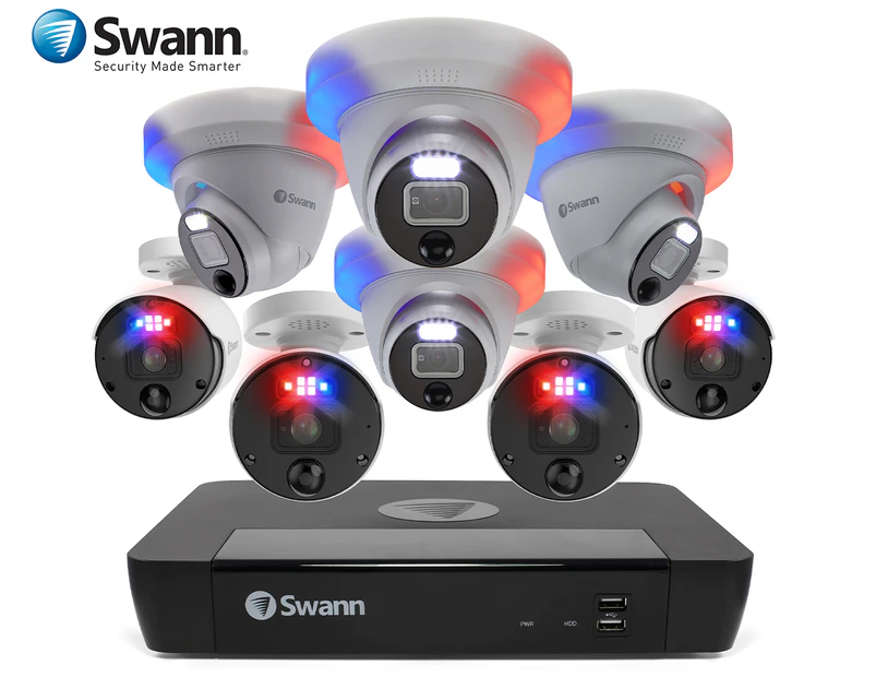 Swann SONVK-889804B2D-AU 6-Camera 8-Channel 4K Ultra HD Enforcer NVR Security System