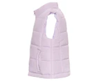 Gem Look Girls' Puffer Vest - Lilac